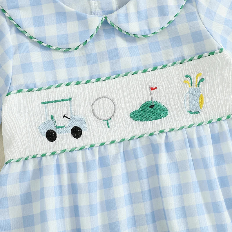 Toddler Boy Casual Romper with Cute Animal Embroidery - Pet and Family Living