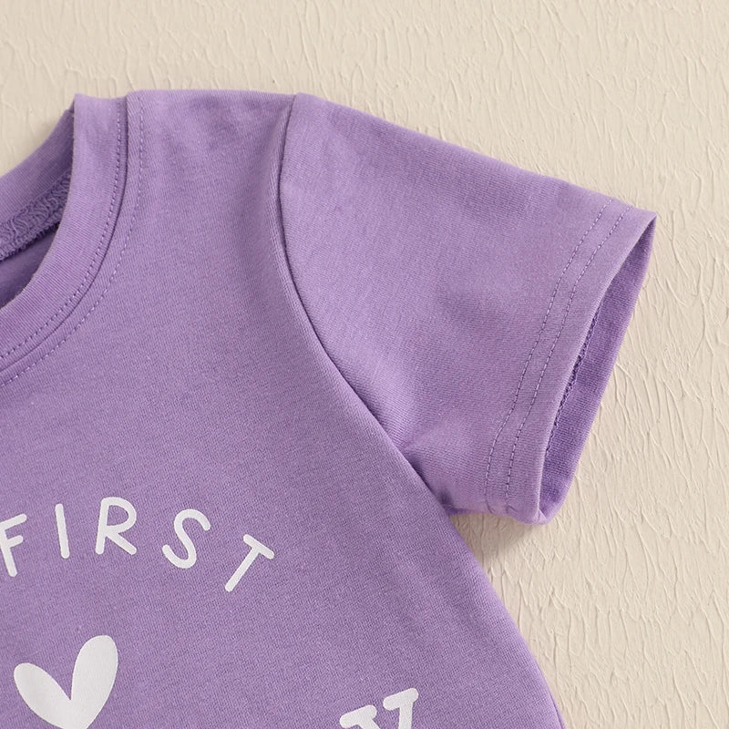 Summer Toddler Girls Birthday Outfit Tutu Skirt Set - Pet and Family Living