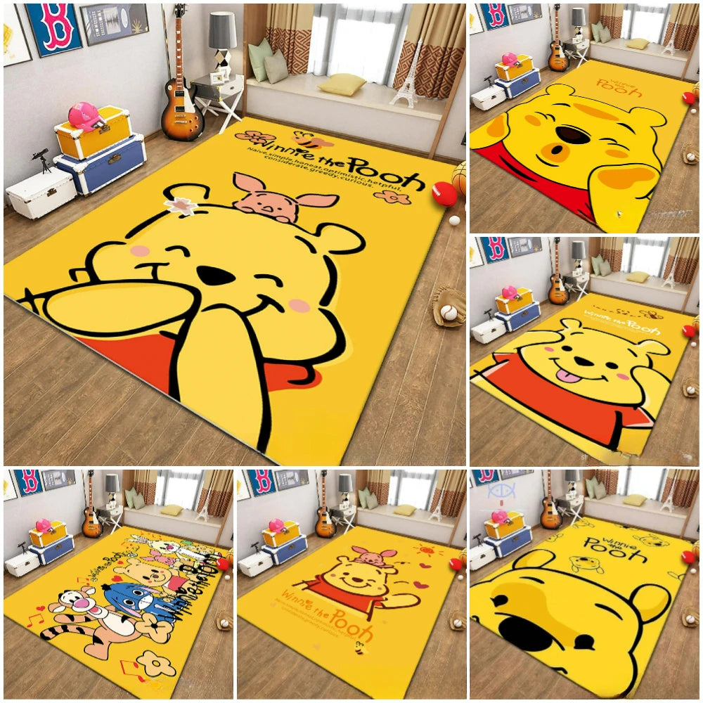 MINISO Cartoon Cute Winnie Bear Nonslip Floor Mat - Pet and Family Living 