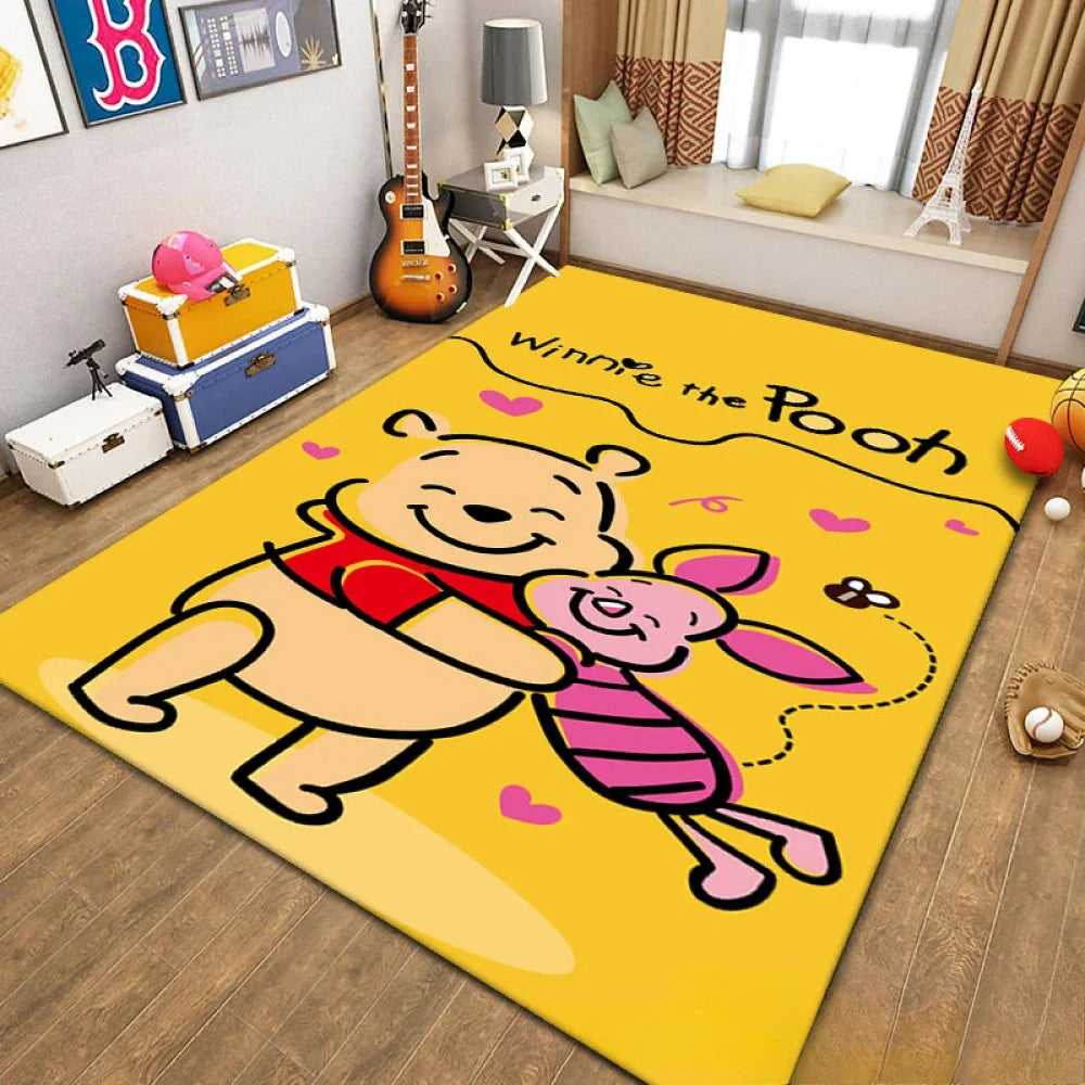 MINISO Cartoon Cute Winnie Bear Nonslip Floor Mat - Pet and Family Living 