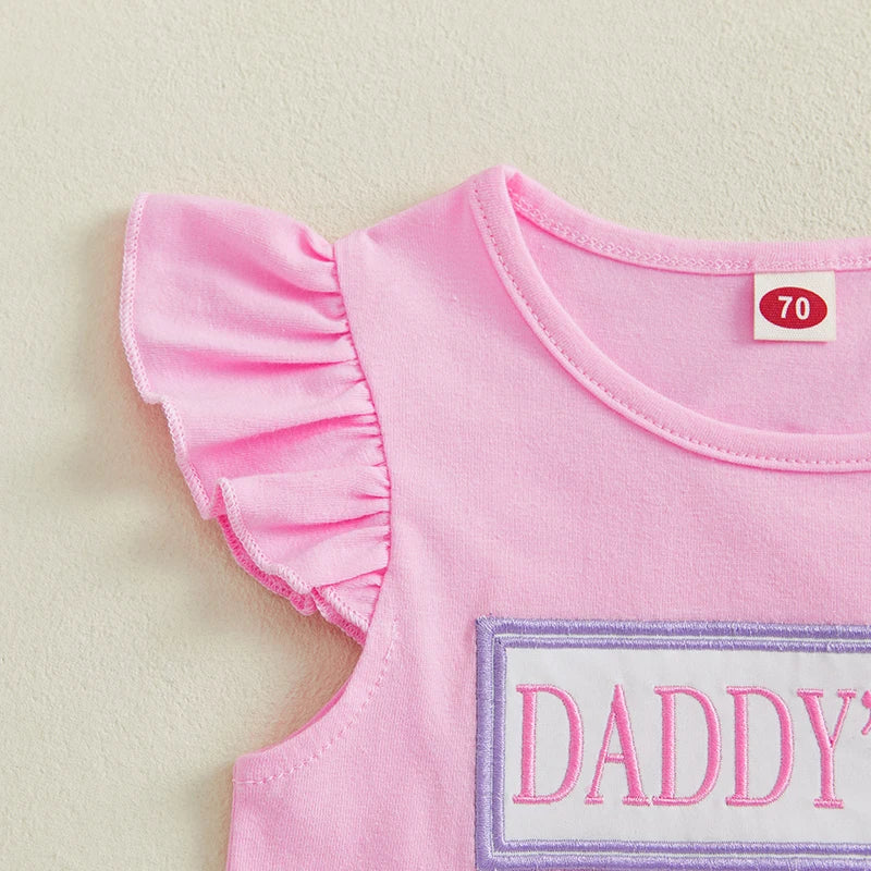 Adorable Baby Girl Floral Ruffle Sleeve Outfit Set - Pet and Family Living 