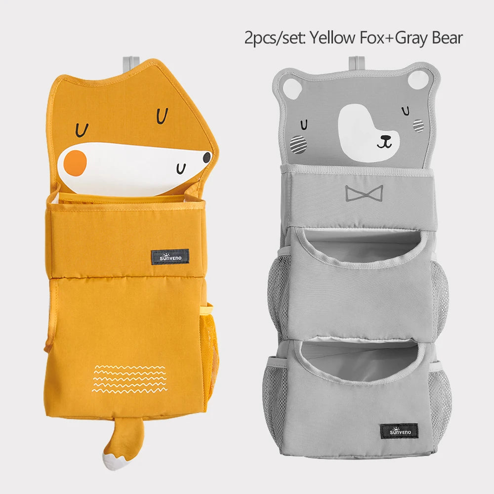 Sunveno Cartoon Baby Crib Hanging Storage Bag - Pet and Family Living 
