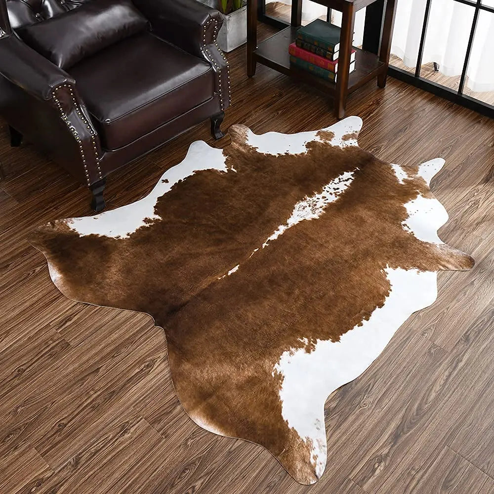 American Style Faux Fur Cowhide Rug for Home Decor - Pet and Family Living 