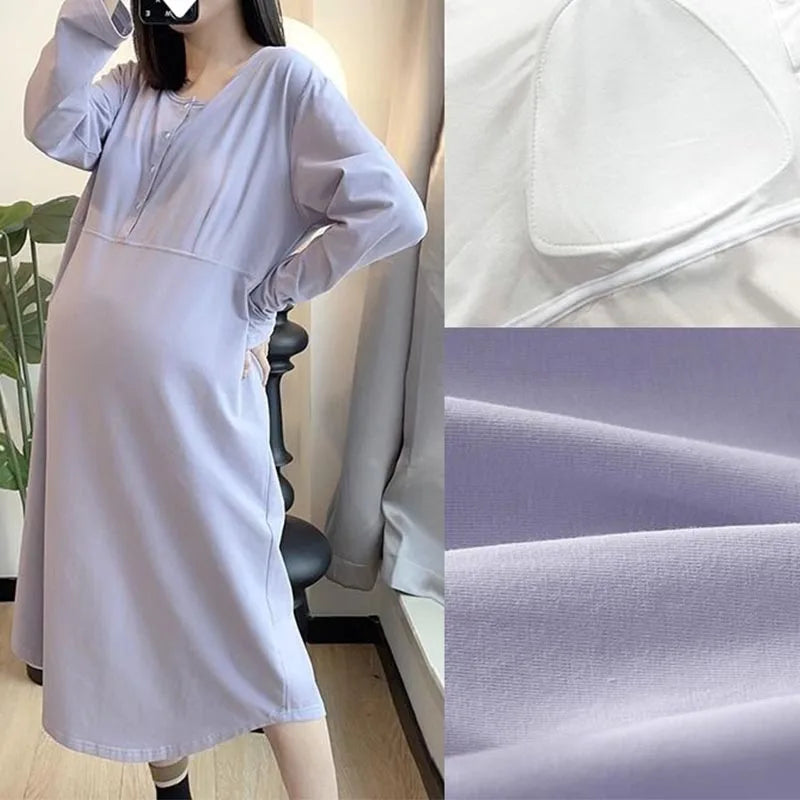 Comfortable Maternity Nightgowns for Breastfeeding Moms - Pet and Family Living 