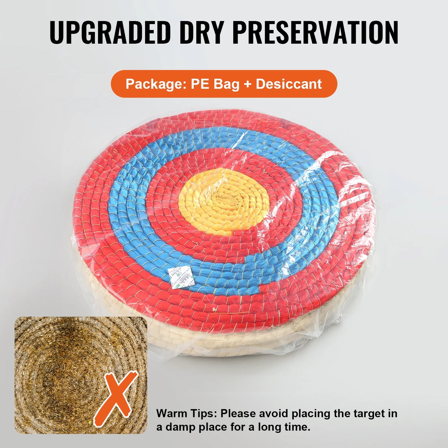 Traditional Round Straw Archery Target for Practice - Pet and Family Living 