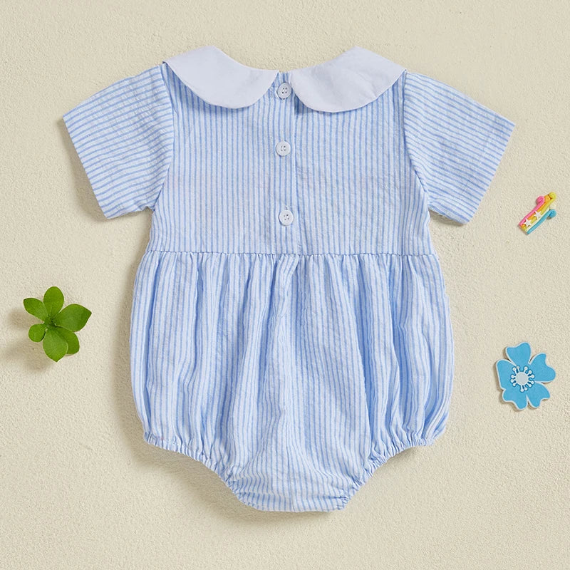 Adorable Baby Girls Rompers with Cactus Embroidery - Pet and Family Living 