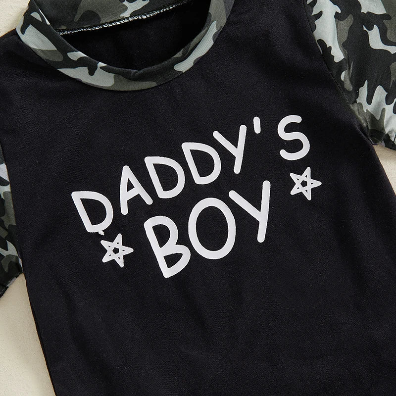 Toddler Boys Camo Print Tee and Shorts Set - Pet and Family Living 