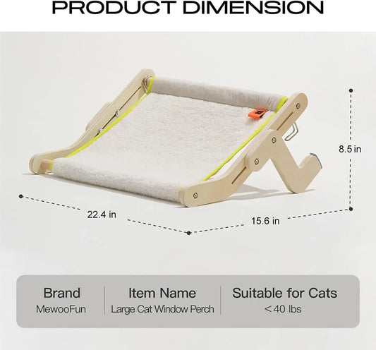 Mewoofun Cat Window Perch Lounge Bed for Cats - Pet and Family Living 