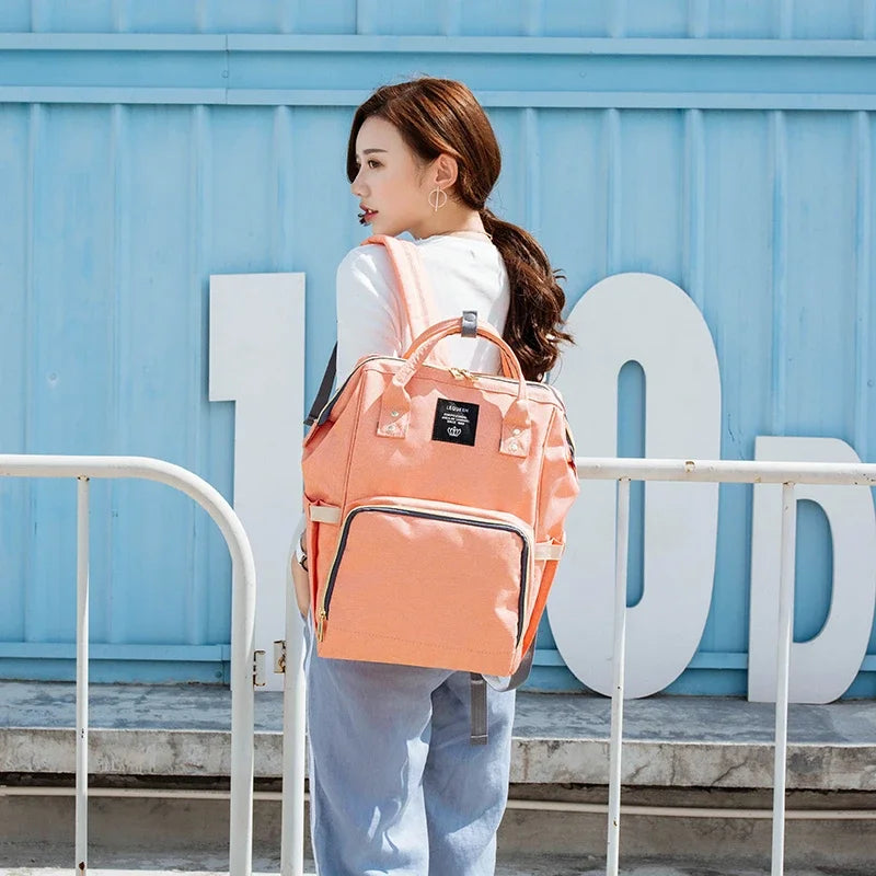 Lequeen Maternity Diaper Bag Backpack for Parents - Pet and Family Living 