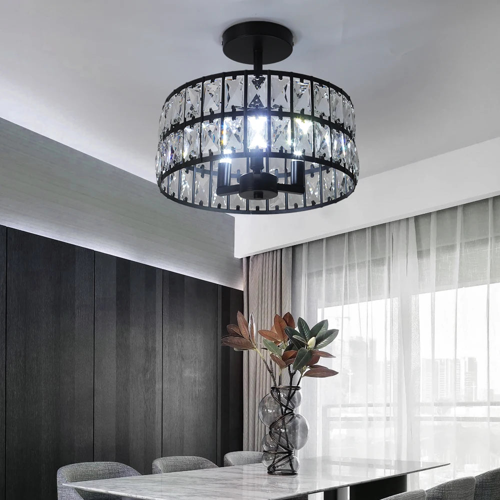 Luxury Crystal LED Chandelier for Modern Home Decor - Pet and Family Living 