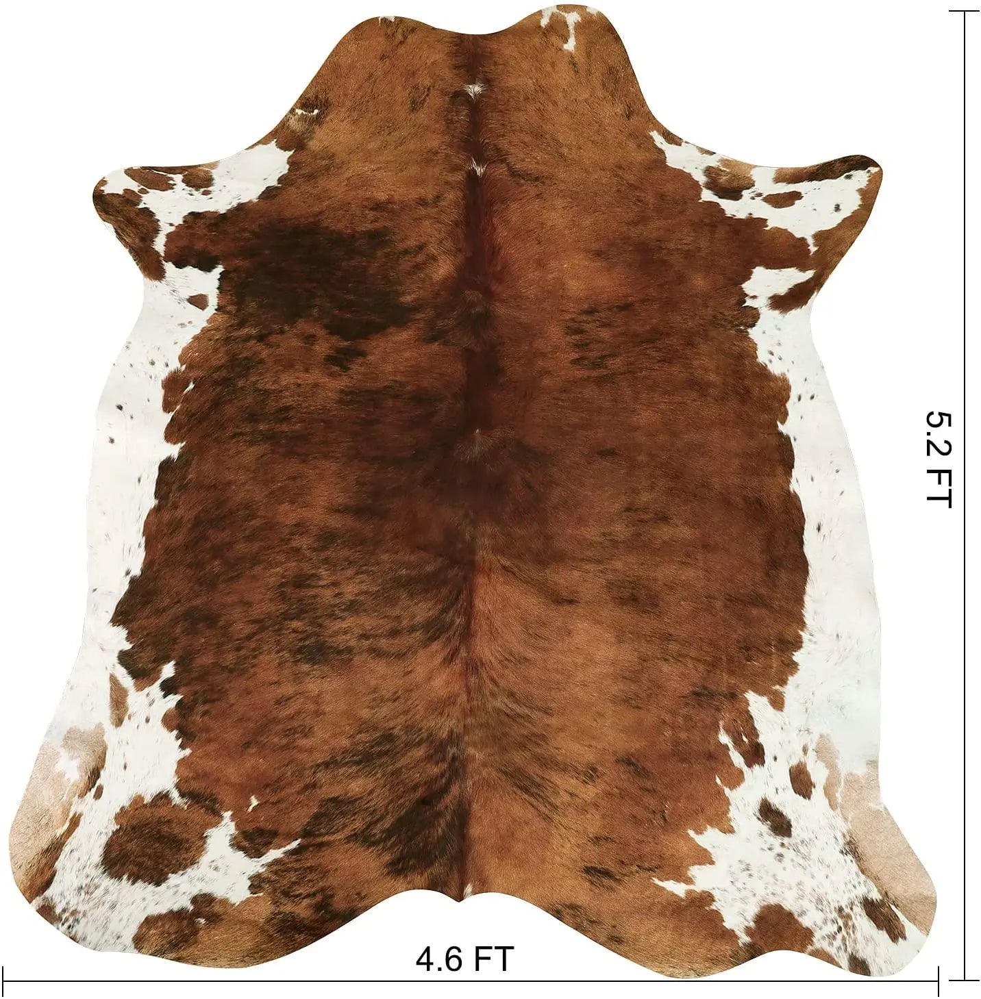 American Style Faux Fur Cowhide Rug for Home Decor - Pet and Family Living 