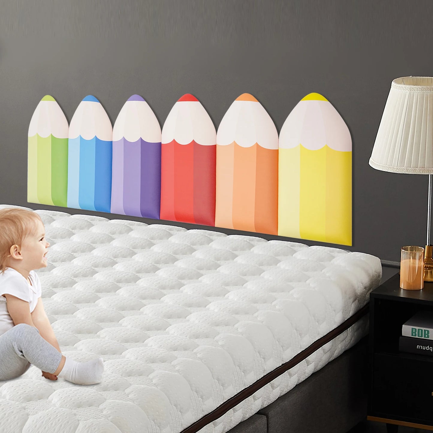 3D Pencil Shape Wall Padding for Kids Safety - Pet and Family Living 