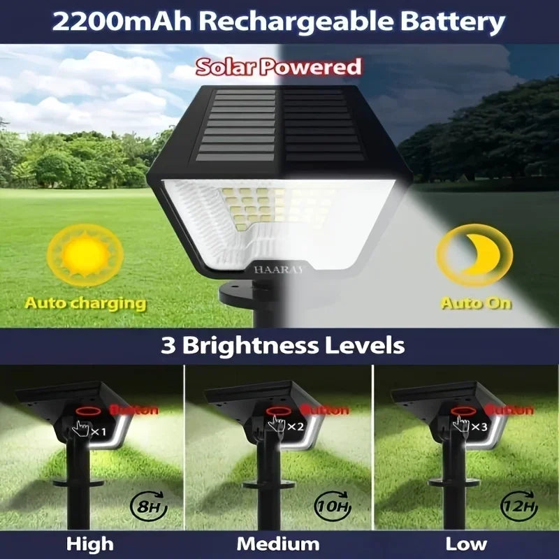 IP66 Waterproof Solar Spotlight Lights for Outdoor Use - Pet and Family Living 