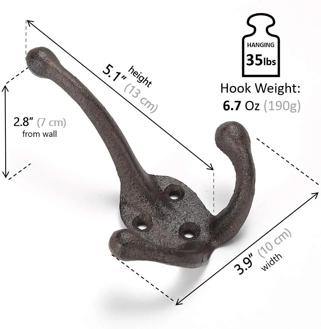 Natural Dinosaur Wooden Wall Hooks Set of 6 - Pet and Family Living 