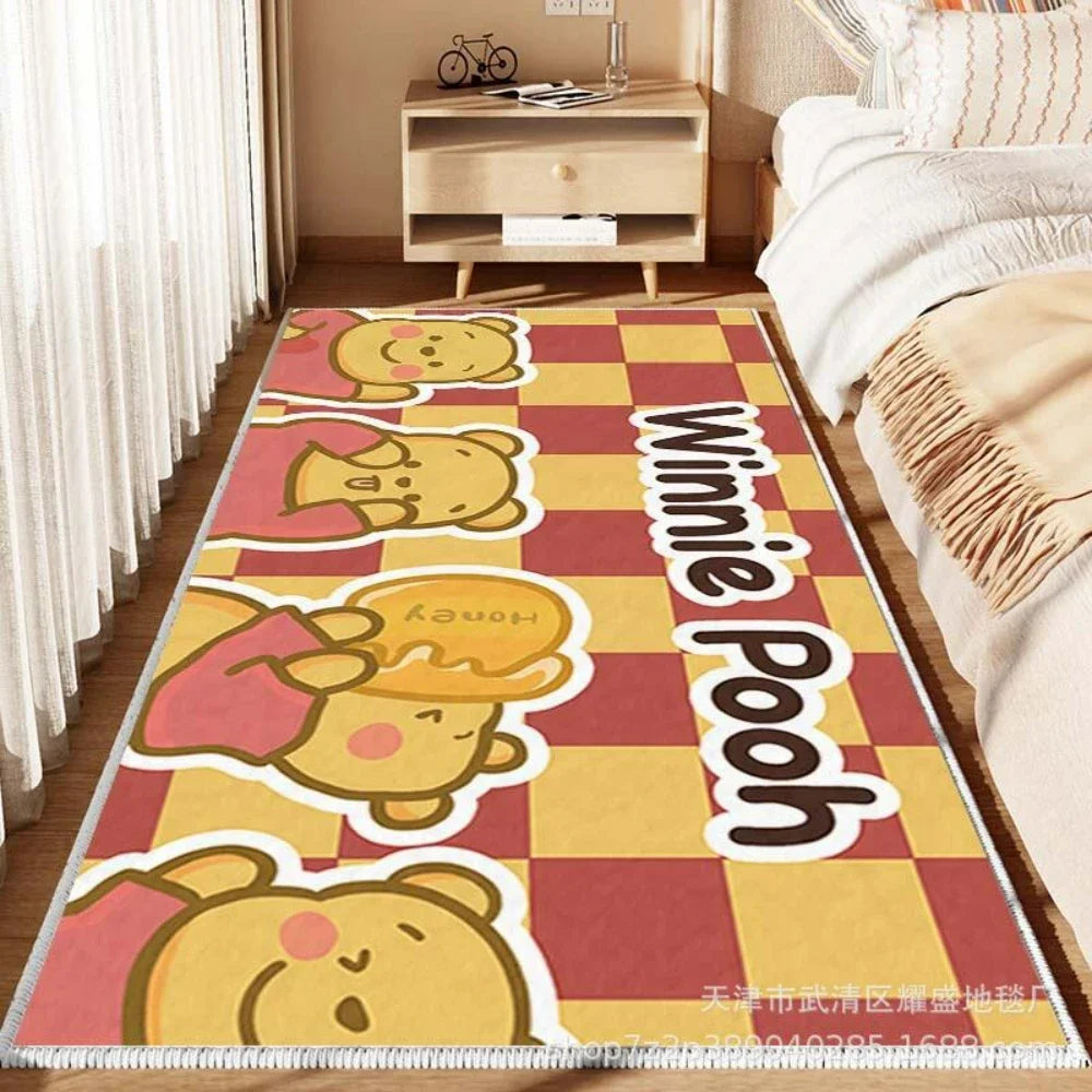 MINISO Cartoon Cute Winnie Bear Nonslip Floor Mat - Pet and Family Living 