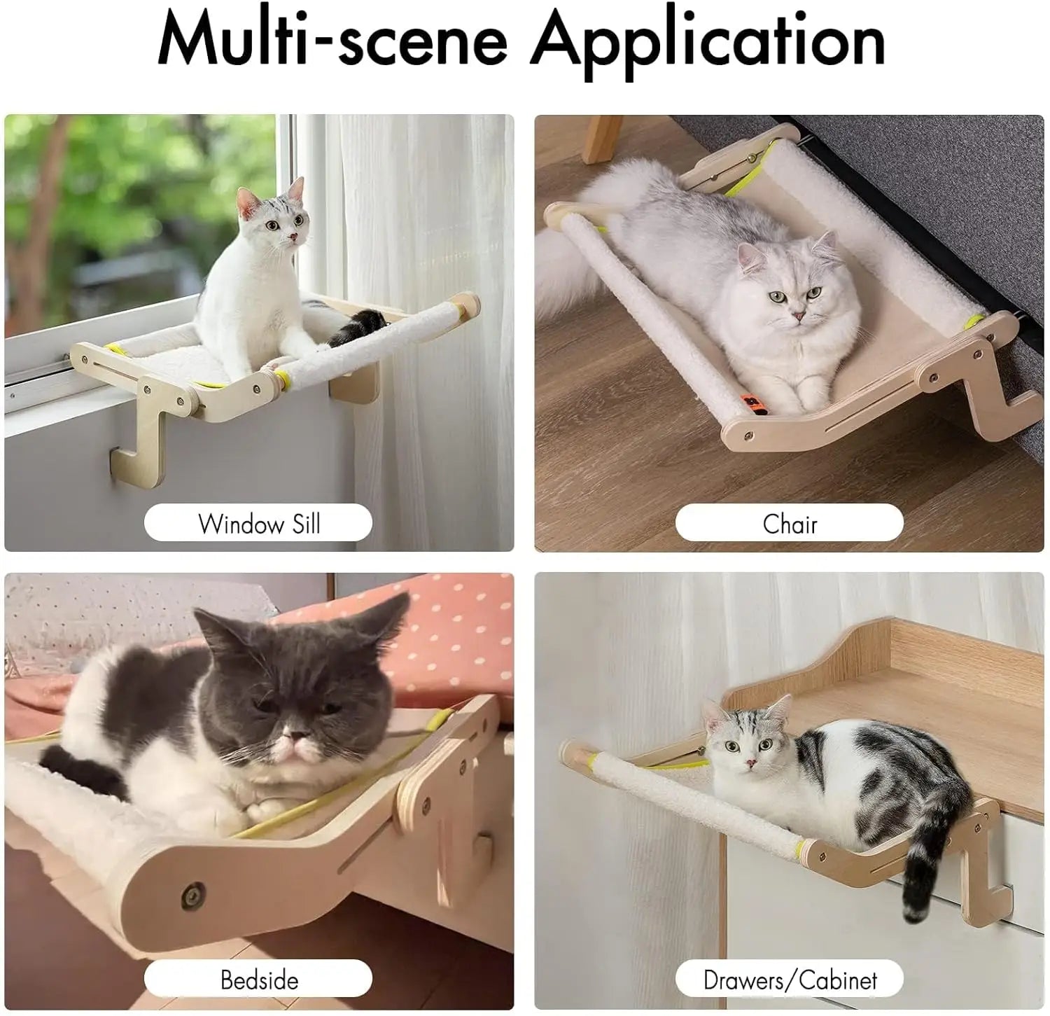 Mewoofun Cat Window Perch Lounge Bed for Cats - Pet and Family Living 