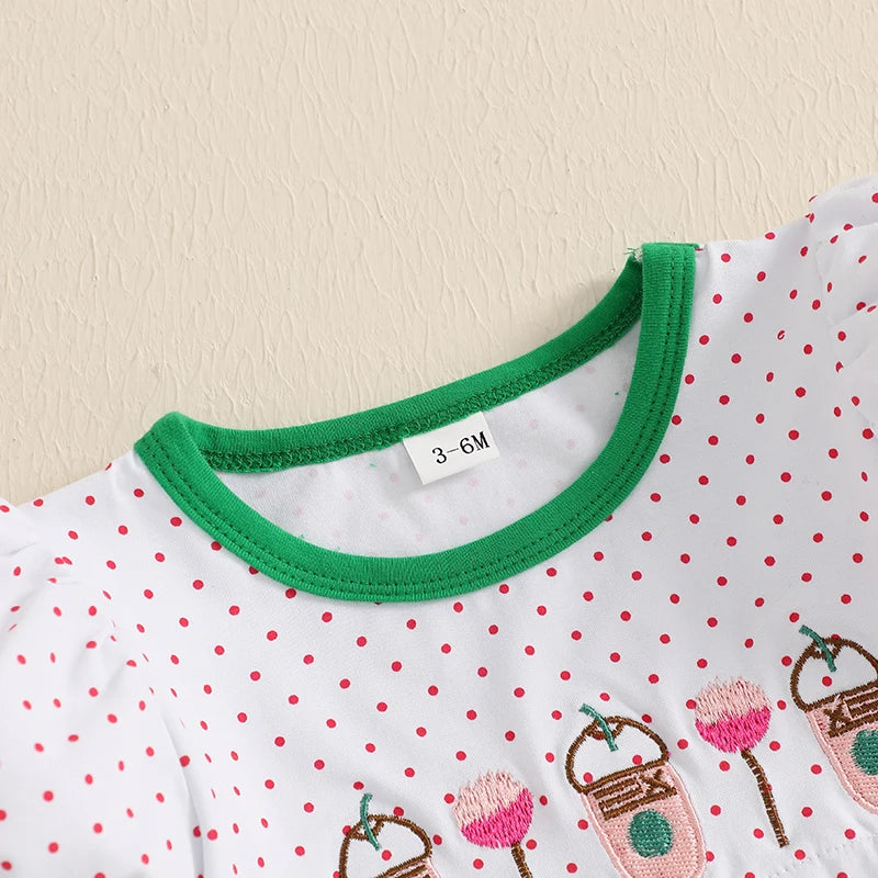 Girls Summer 2PCS Outfit Floral Print Top and Shorts - Pet and Family Living 