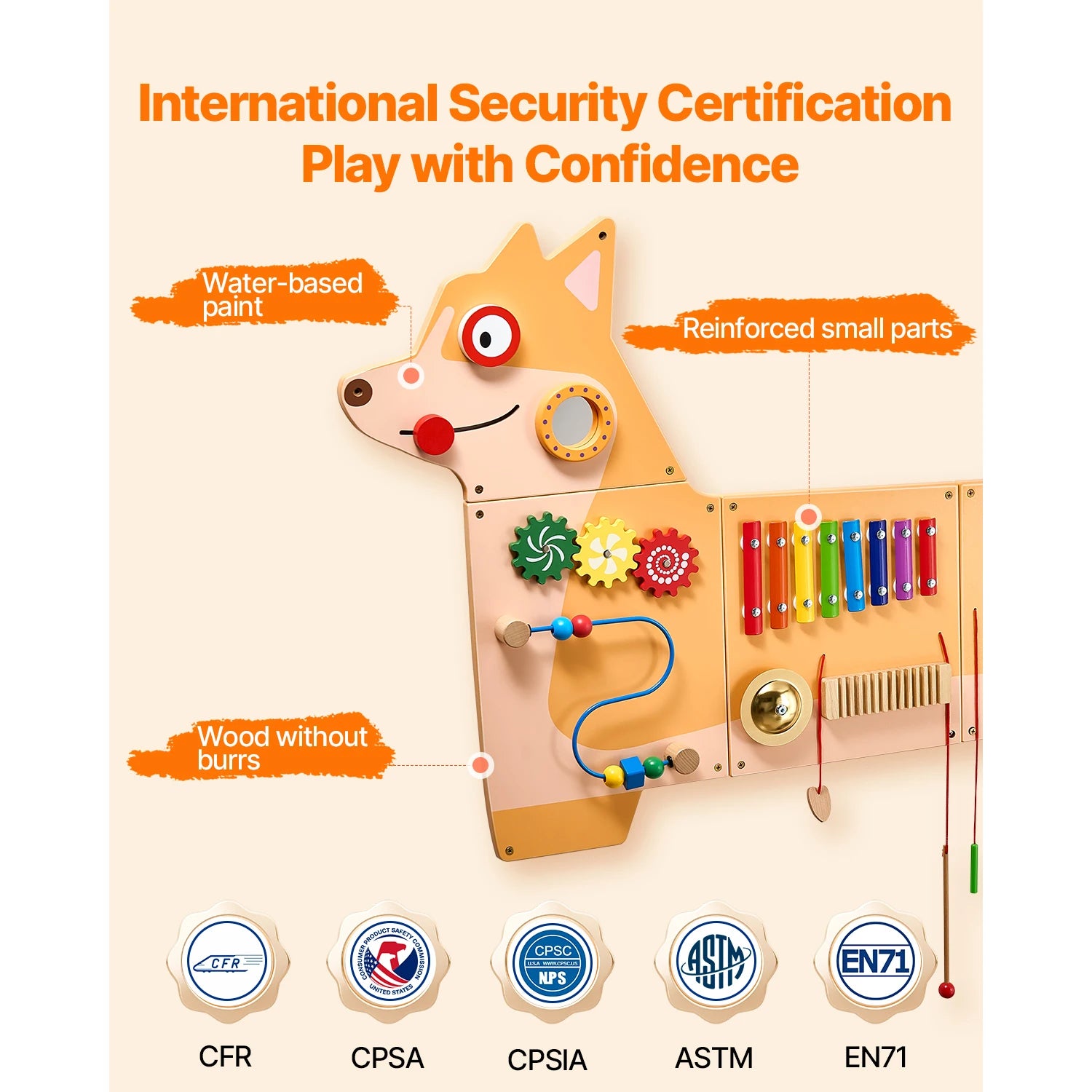 Montessori Sensory Wall Activity Center for Kids - Pet and Family Living 