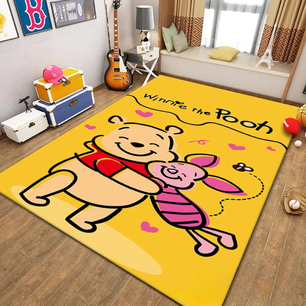 MINISO Cartoon Cute Winnie Bear Nonslip Floor Mat - Pet and Family Living 