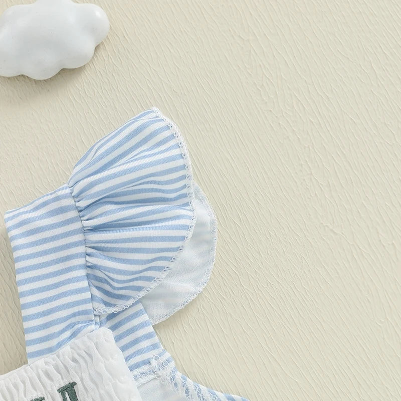 Adorable Infant Floral Print Sleeveless Summer Romper - Pet and Family Living 