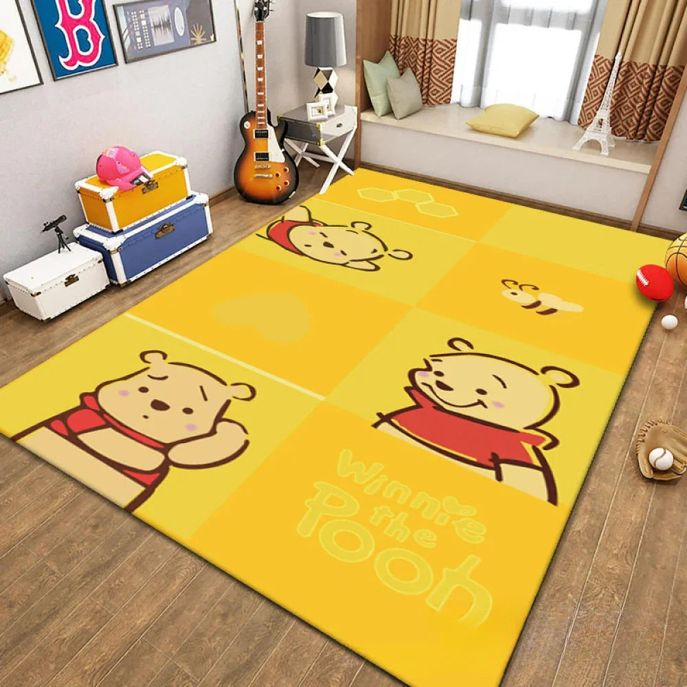 MINISO Cartoon Cute Winnie Bear Nonslip Floor Mat - Pet and Family Living 