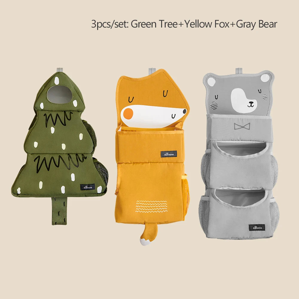 Sunveno Cartoon Baby Crib Hanging Storage Bag - Pet and Family Living 