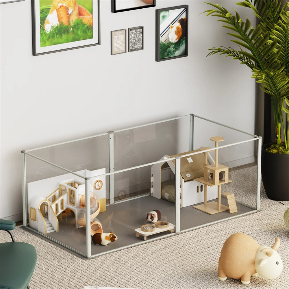 Unique Acrylic Dog Playpen and Pet Whelping Pen - Pet and Family Living 