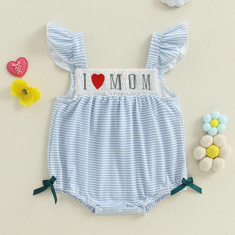 Adorable Infant Floral Print Sleeveless Summer Romper - Pet and Family Living 