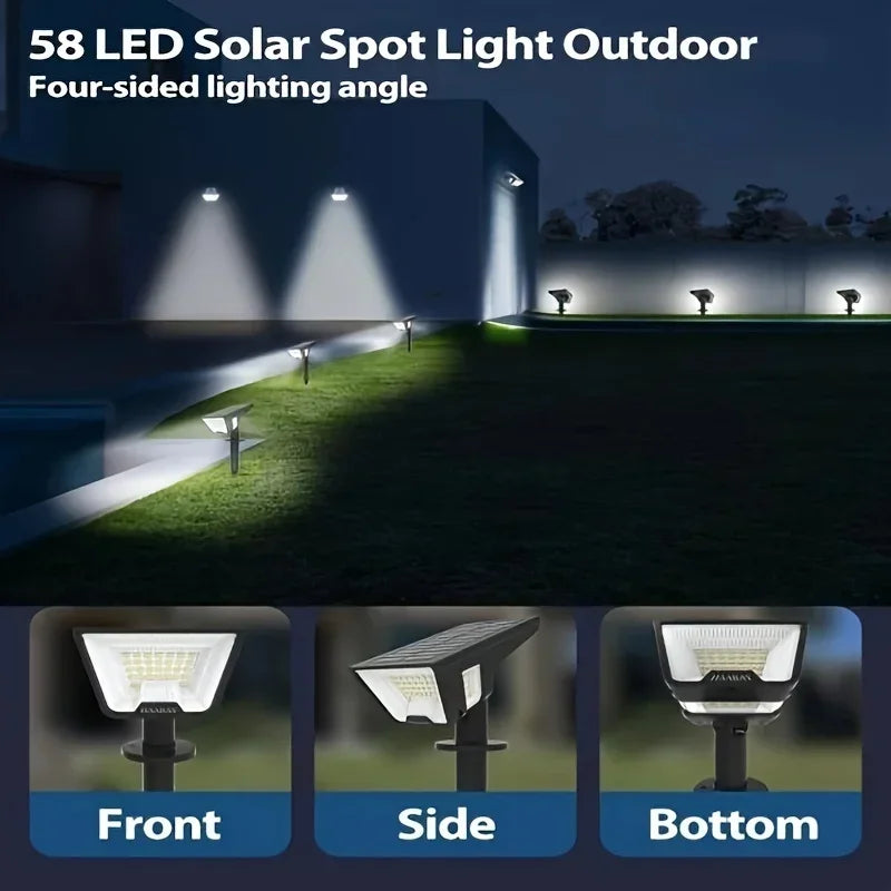 IP66 Waterproof Solar Spotlight Lights for Outdoor Use - Pet and Family Living 