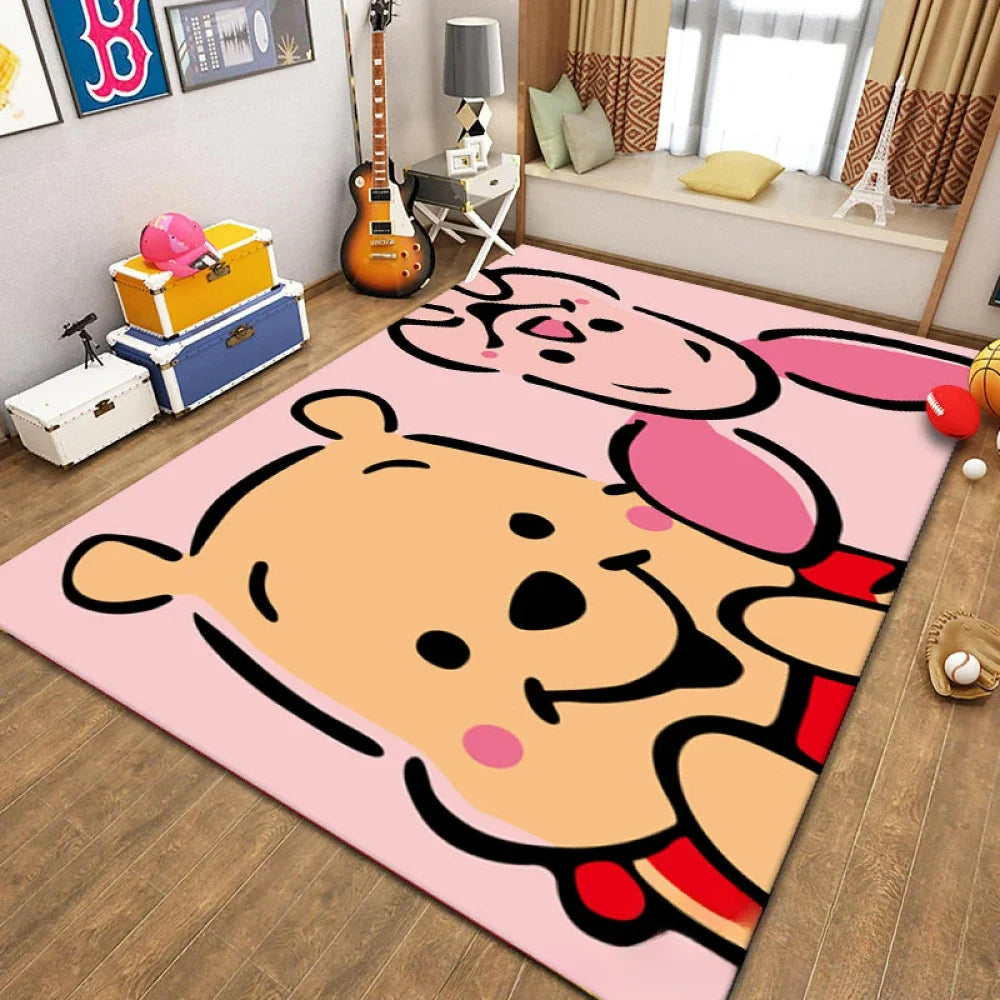 MINISO Cartoon Cute Winnie Bear Nonslip Floor Mat - Pet and Family Living 