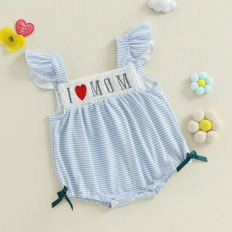 Adorable Infant Floral Print Sleeveless Summer Romper - Pet and Family Living 