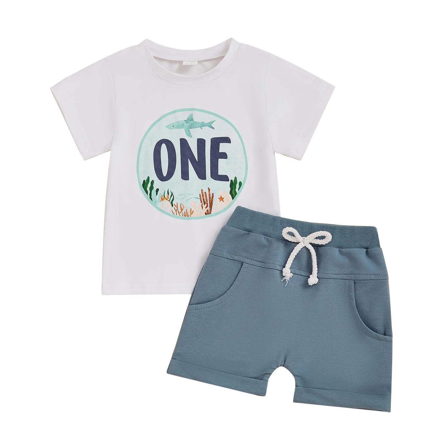 Infant Baby Boy Birthday Outfit with Shorts Set - Pet and Family Living 