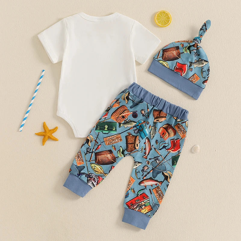 Infant Baby Boys Summer Letter Print Outfit Set - Pet and Family Living 