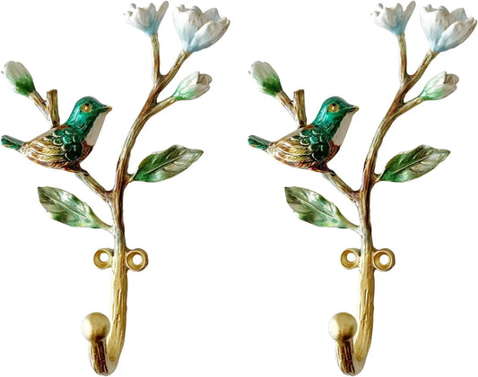 Vintage Bird Shaped Decorative Wall Hooks Rack Hangers - Pet and Family Living 