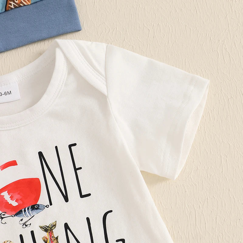 Infant Baby Boys Summer Letter Print Outfit Set - Pet and Family Living 