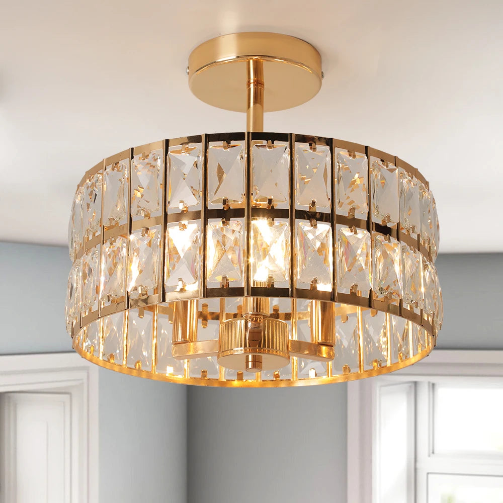 Luxury Crystal LED Chandelier for Modern Home Decor - Pet and Family Living 