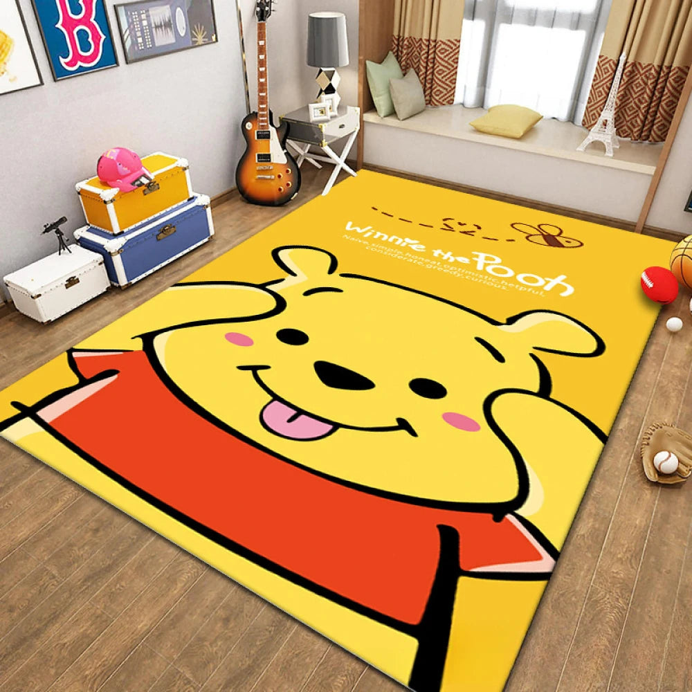 MINISO Cartoon Cute Winnie Bear Nonslip Floor Mat - Pet and Family Living 