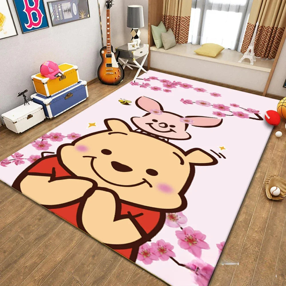 MINISO Cartoon Cute Winnie Bear Nonslip Floor Mat - Pet and Family Living 