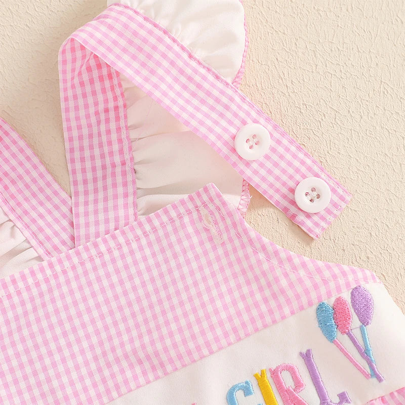 Toddler Girls Floral Print Ruffle Romper and Headband Set - Pet and Family Living 