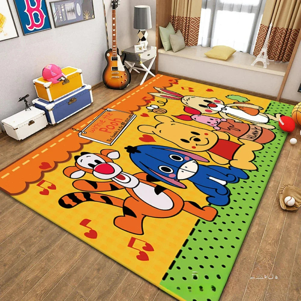 MINISO Cartoon Cute Winnie Bear Nonslip Floor Mat - Pet and Family Living 