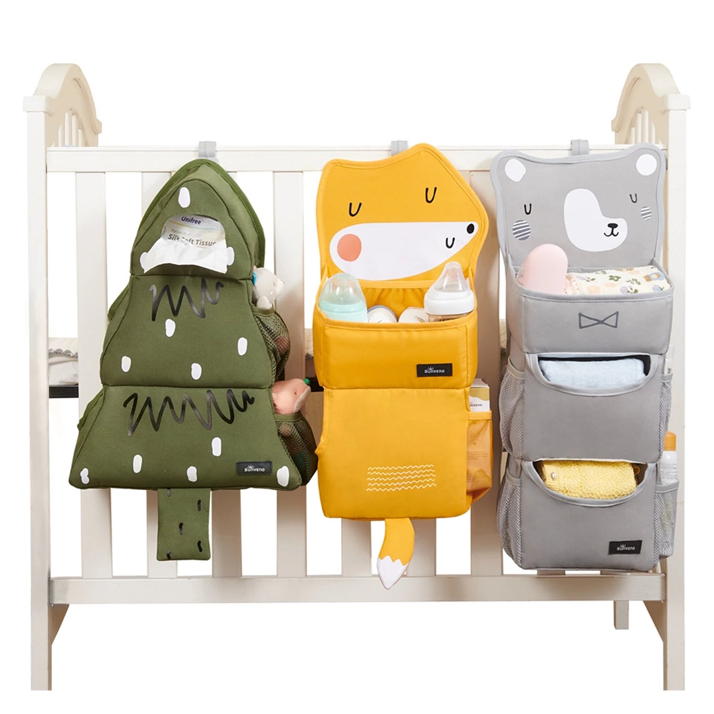Sunveno Cartoon Baby Crib Hanging Storage Bag - Pet and Family Living 