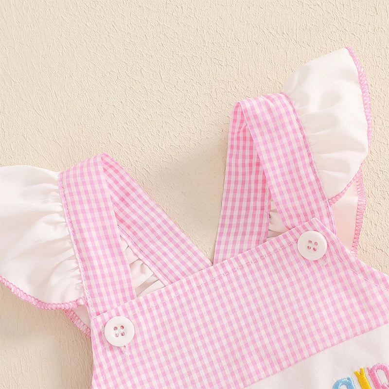 Toddler Girls Floral Print Ruffle Romper and Headband Set - Pet and Family Living 