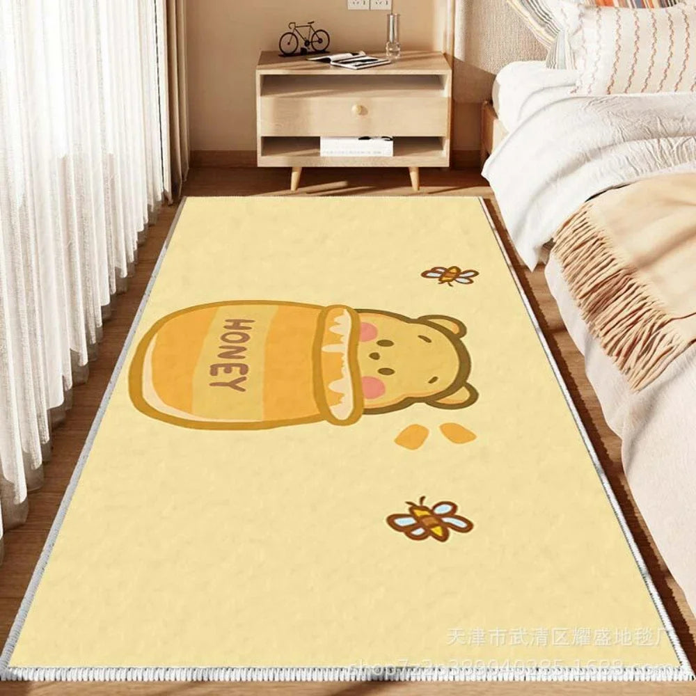 MINISO Cartoon Cute Winnie Bear Nonslip Floor Mat - Pet and Family Living 