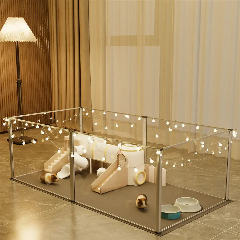 Unique Acrylic Dog Playpen and Pet Whelping Pen - Pet and Family Living 