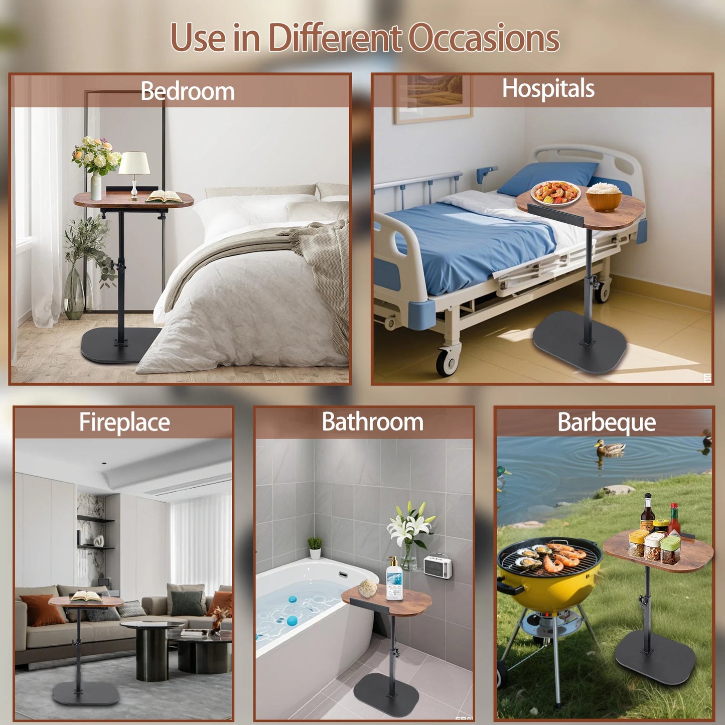 Adjustable Foldable Laptop Desk for Home Office - Pet and Family Living 