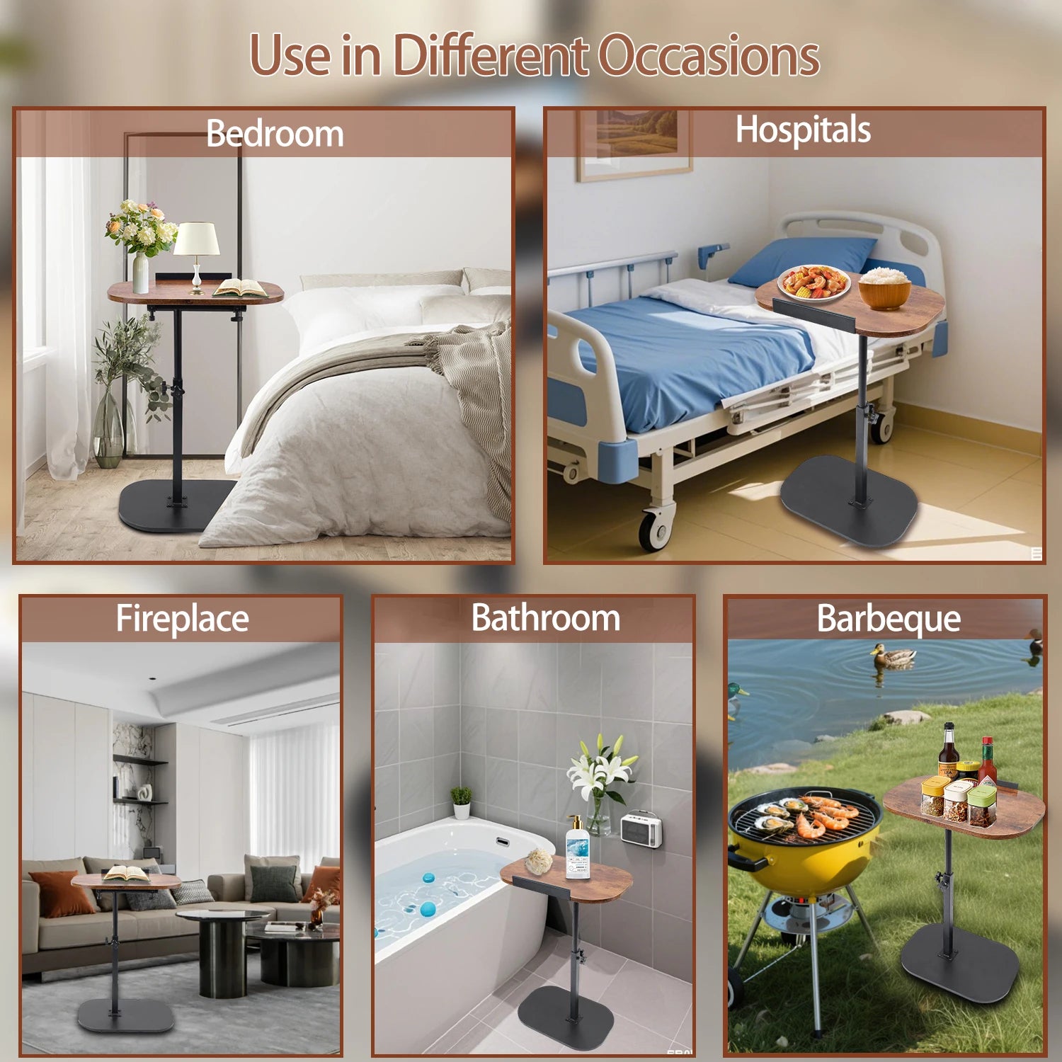 Adjustable Foldable Laptop Desk for Home Office - Pet and Family Living 