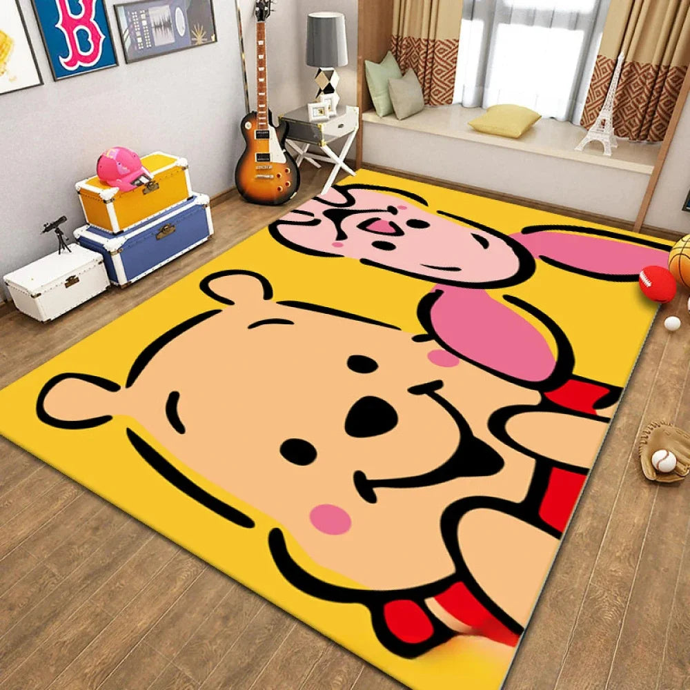 MINISO Cartoon Cute Winnie Bear Nonslip Floor Mat - Pet and Family Living 