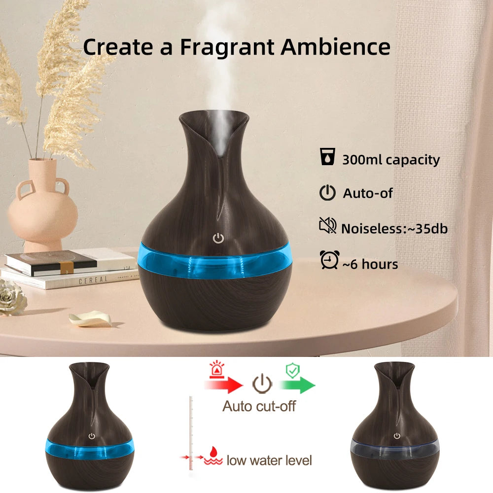 300ml USB Humidifier and Essential Oil Diffuser - Pet and Family Living 