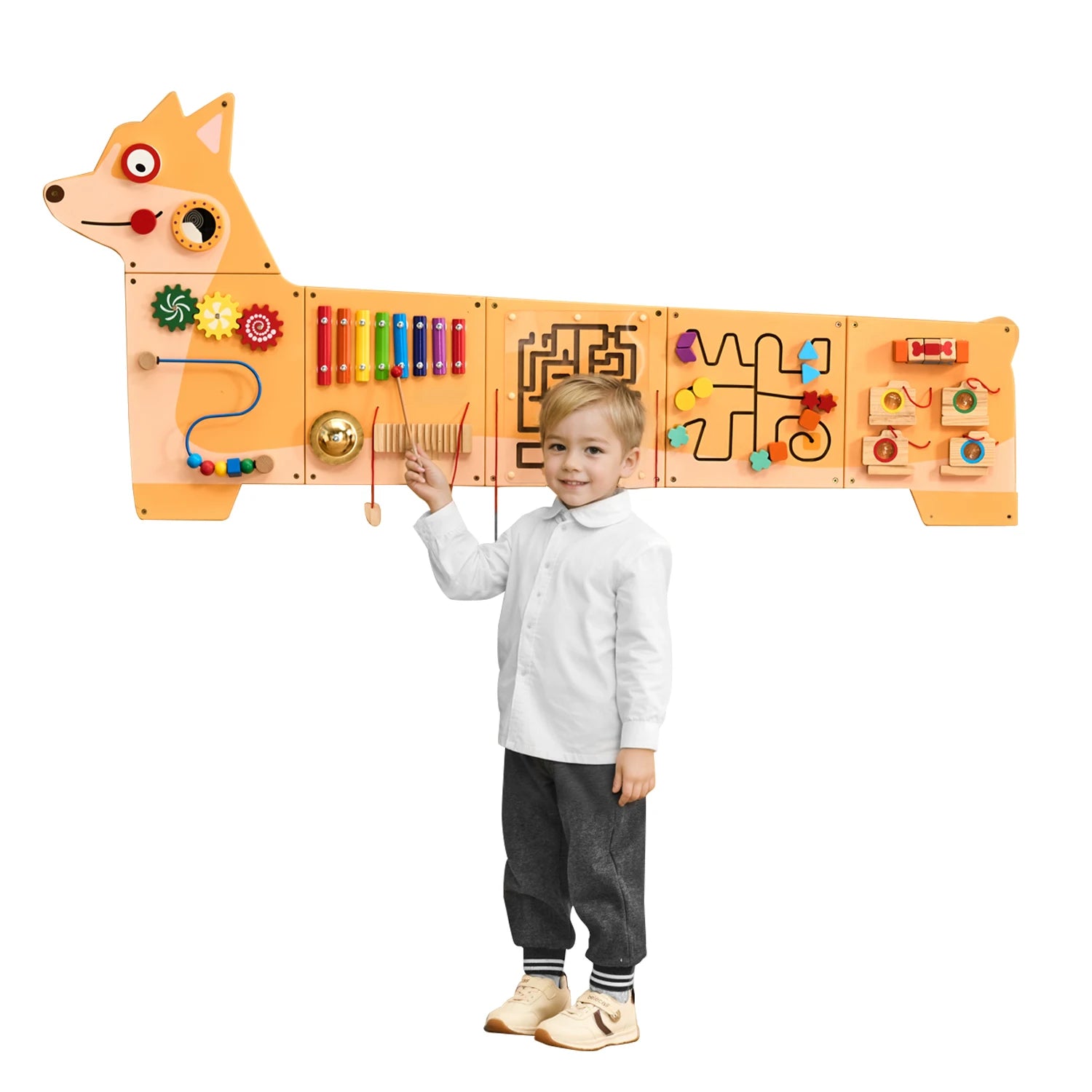 Montessori Sensory Wall Activity Center for Kids - Pet and Family Living 