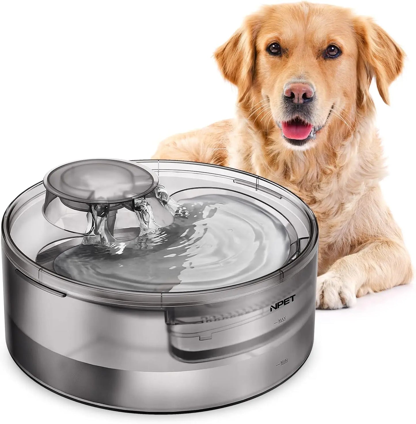 NPET DF10 Dog Water Fountain for Multiple Pets - Pet and Family Living 